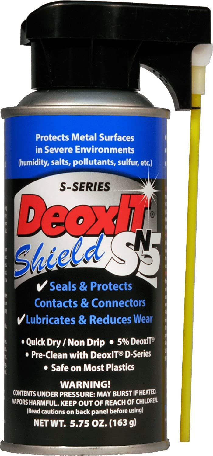 DeoxIT Shield SN5S-6N Spray, Contact Protector/Sealant for Severe Environments, 163g, Nonflammable/Non-Drip