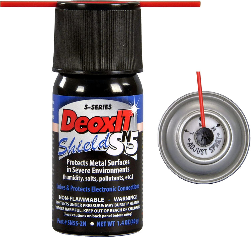 DeoxIT Shield SN5S-2N Mini-Spray, Contact Protector/Sealant for Severe Environments, 40g, Nonflammable/Non-Drip