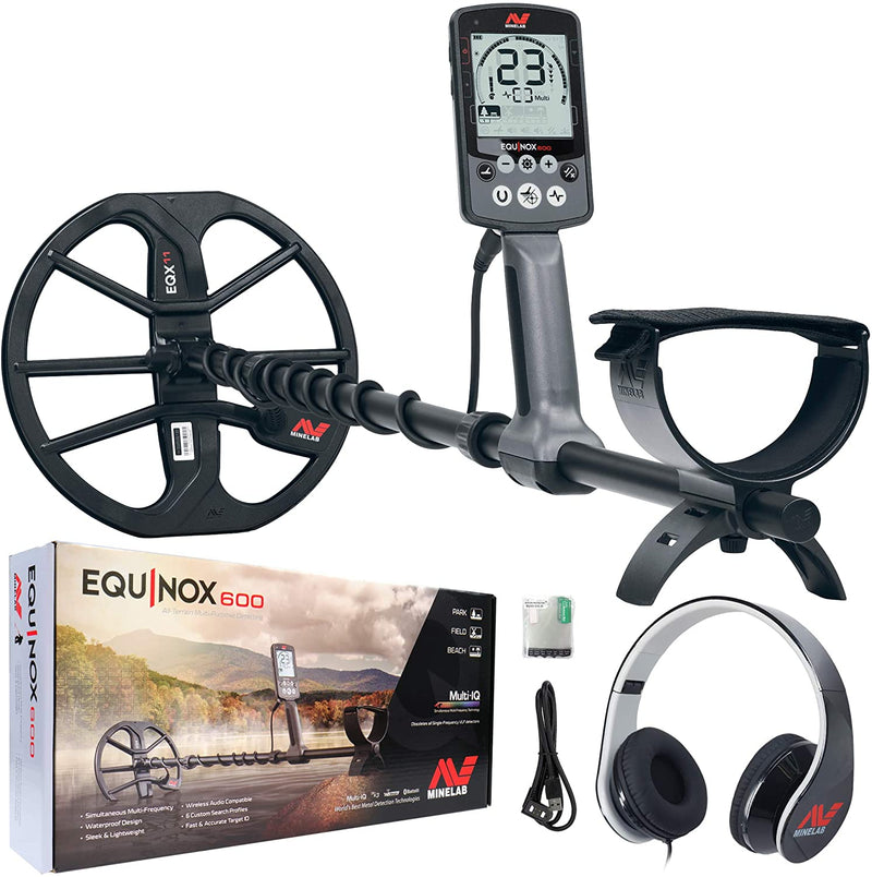 Minelab Equinox 600 Multi-IQ Underwater Metal Detector & Pro-Find 20 Pinpointer