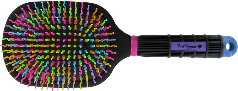 Professional's Choice Tail Tamers 1000RB Rainbow Paddle Mane and Tail Brush for Horses