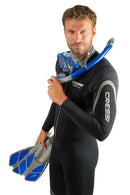 Cressi Adult Snorkeling Set (Mask, Snorkel, Adjustable Fins) Ideal for Travel - Lightweight Colorful Equipment | Bonete Set