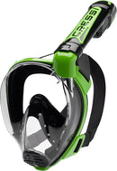 Cressi Adult Snorkeling Full Face Mask | Wide Clear View, Anti-Fog System | Duke Dry