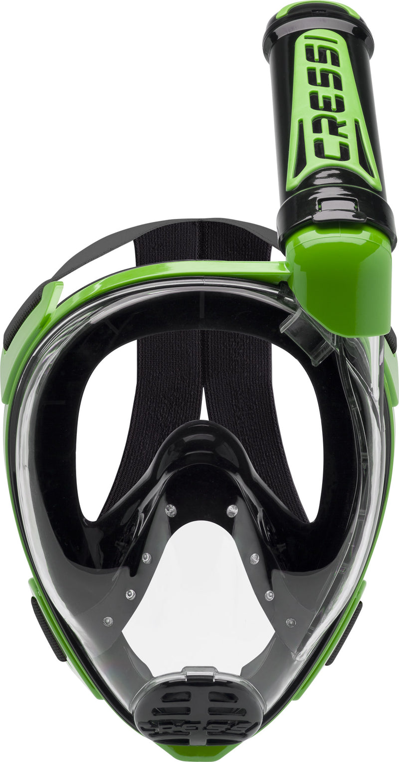 Cressi Adult Snorkeling Full Face Mask | Wide Clear View, Anti-Fog System | Duke Dry