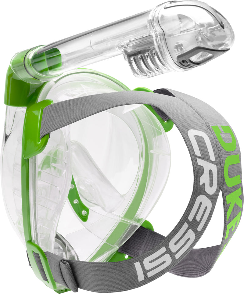 Cressi Adult Snorkeling Full Face Mask | Wide Clear View, Anti-Fog System | Duke Dry