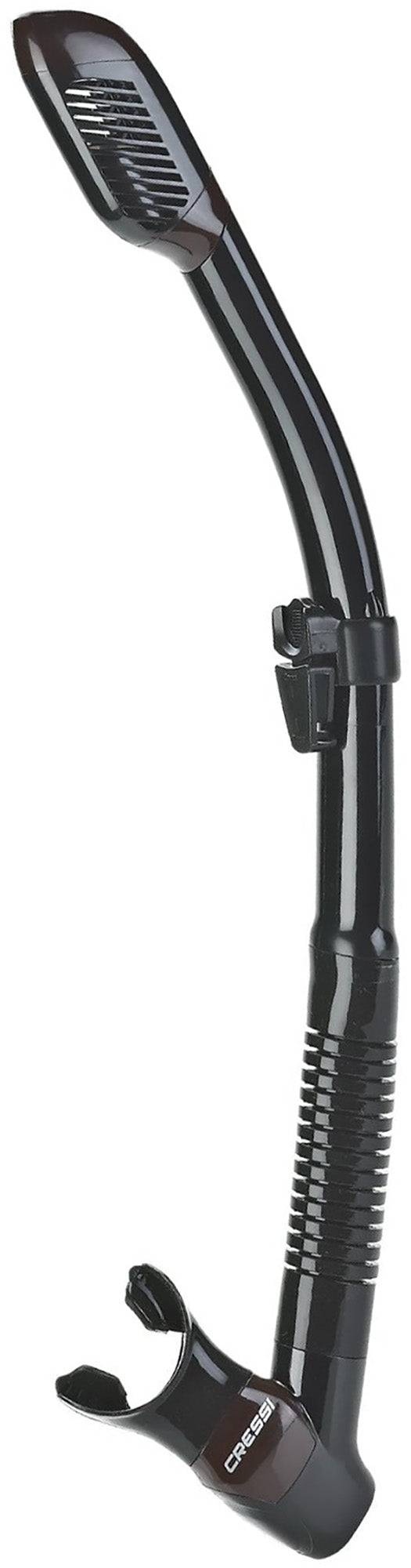 Cressi Dry Snorkel for Scuba Diving and Snorkeling Snorkel Tube with Dry Top Splash Guard, Designed in Italy