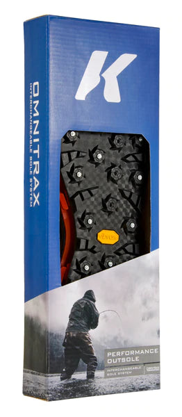 Korkers OmniTrax v3.0 Studded Vibram Idrogrip Accessory Sole - Black/Yellow