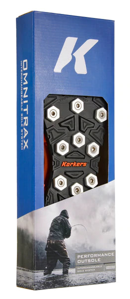 Korkers OmniTrax v3.0 Interchangeable Sole - Triple Threat Aluminum Hex Disc