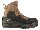 Korkers Buckskin Men's Wading Boots - Durable and Non-Corrosive - Includes Interchangeable Felt & Kling-On Soles