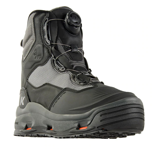 Korkers Darkhorse w/Felt & Kling-On Soles - Black/Gunmetal