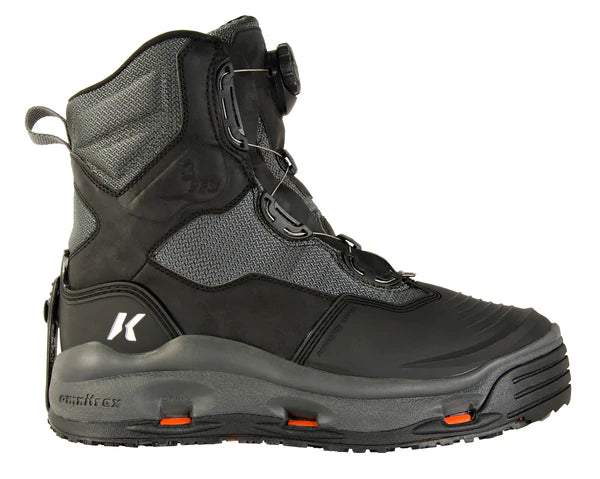 Korkers Darkhorse w/Felt & Kling-On Soles - Black/Gunmetal