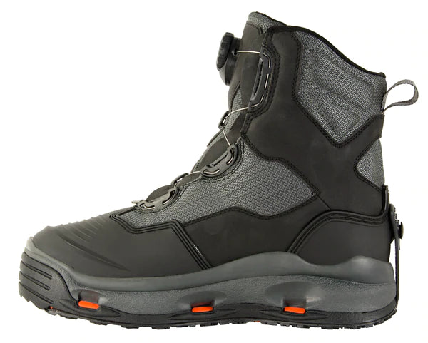 Korkers Darkhorse w/Felt & Kling-On Soles - Black/Gunmetal