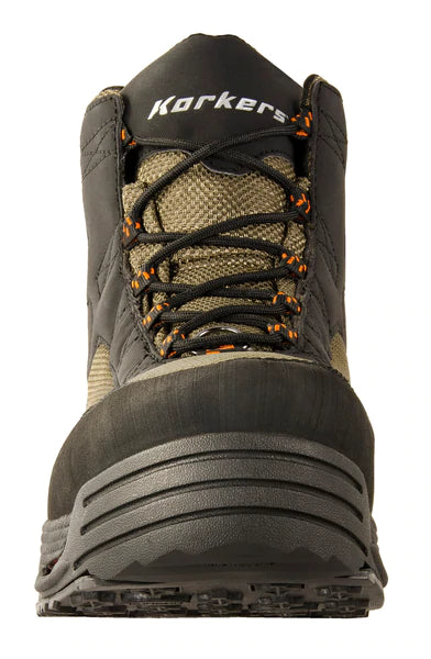 KORKERS Men's Greenback with Felt Sole, Dried Herb/Black
