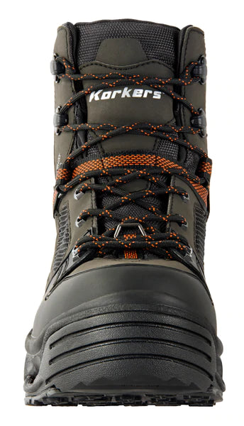 Korkers Terror Ridge Wading Boots, Includes Interchangeable Felt & Kling-On Soles - Brown Olive/Rust