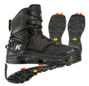 Korkers River Ops - Guide-Caliber Performance - Includes Interchangeable Vibram & Studded Vibram Soles - Black