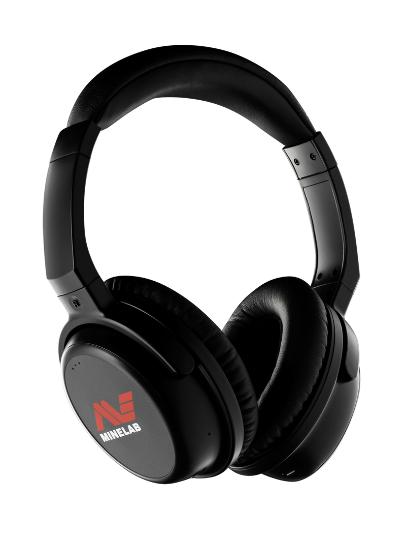 Minelab ML 80 Bluetooth Wireless Low Latency Headphones with Case and 1/8" Plug for Equinox Series