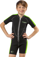 Cressi Short Kids, Boys Front-Zip Neoprene Wetsuit for All Water Sports | Lido Junior