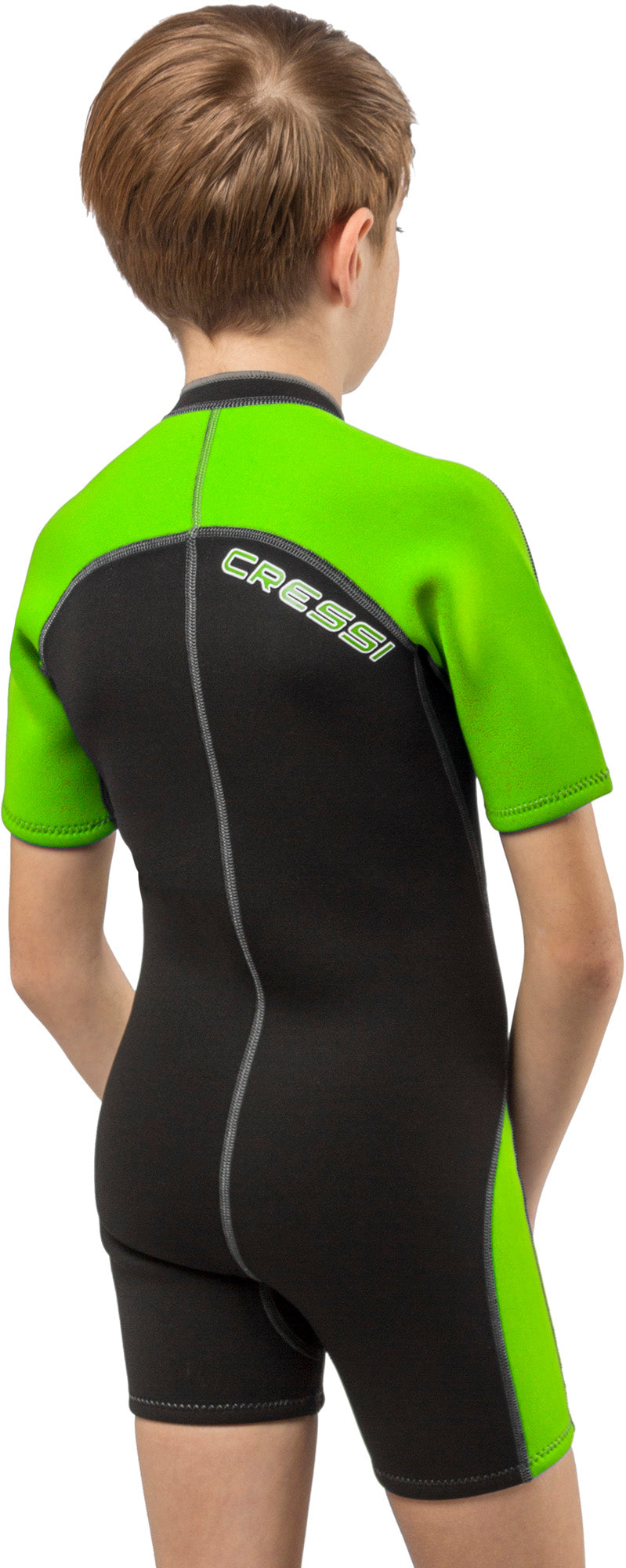 Cressi Short Kids, Boys Front-Zip Neoprene Wetsuit for All Water Sports | Lido Junior