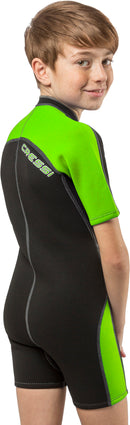 Cressi Short Kids, Boys Front-Zip Neoprene Wetsuit for All Water Sports | Lido Junior
