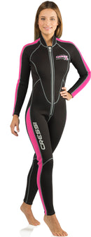 Cressi Ladies Full Front Zip Wetsuit for Swimming, Snorkeling, Scuba Diving | Lido Long