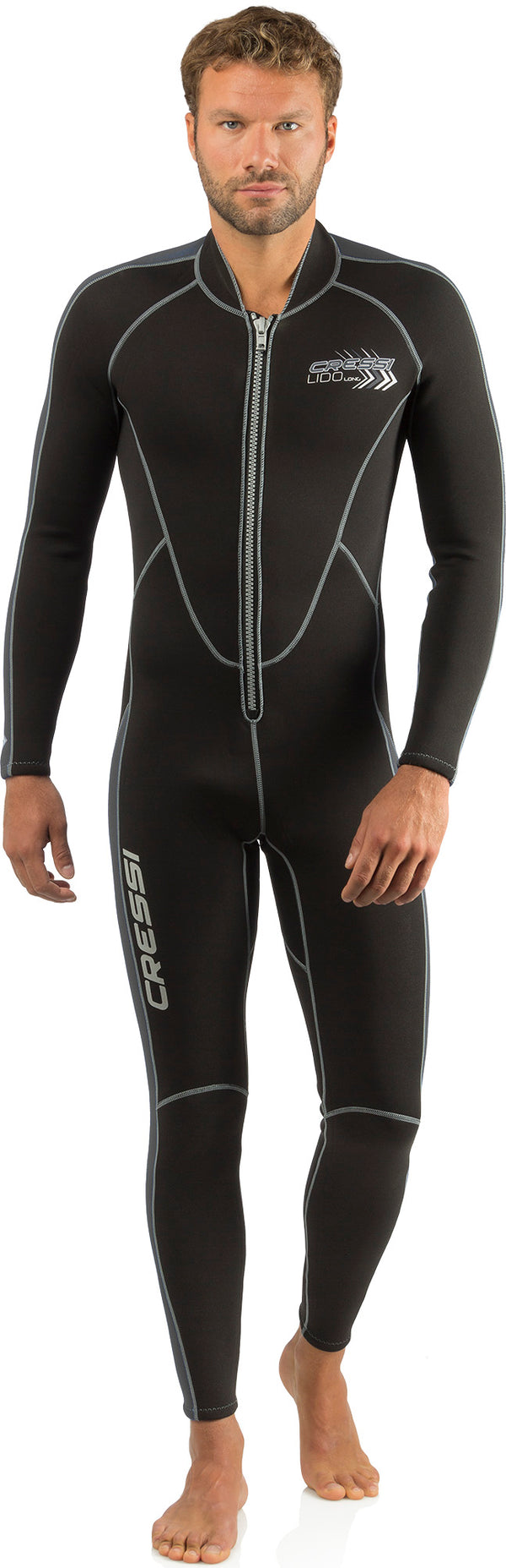 Cressi Men's Full Front Zip Wetsuit for Swimming, Snorkeling, Scuba Di