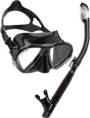 Cressi Adult Snorkeling Set | Mask & Snorkel | Premium Comfortable Silicone Mask | Dry Top Snorkel