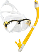 Cressi Adult Snorkeling Set | Mask & Snorkel | Premium Comfortable Silicone Mask | Dry Top Snorkel