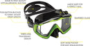 Cressi Panoramic Wide View Mask & Dry Snorkel Kit for Snorkeling, Scuba Diving | Pano 3 & Supernova Dry: designed in Italy