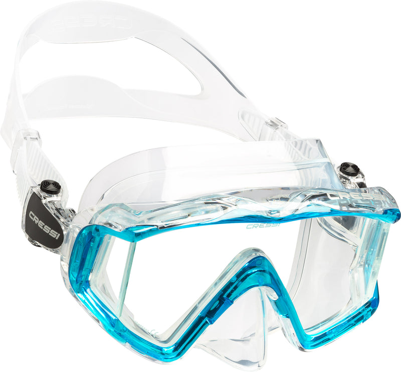 Cressi Large Wide View Mask for Scuba Diving & Snorkeling | Pano 3: designed in Italy