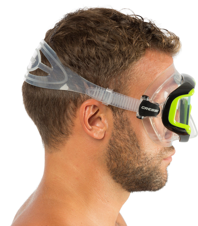 Cressi Large Wide View Mask for Scuba Diving & Snorkeling | Pano 3: designed in Italy