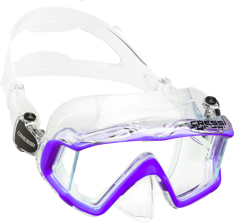 Cressi Large Wide View Mask for Scuba Diving & Snorkeling | Pano 3: designed in Italy