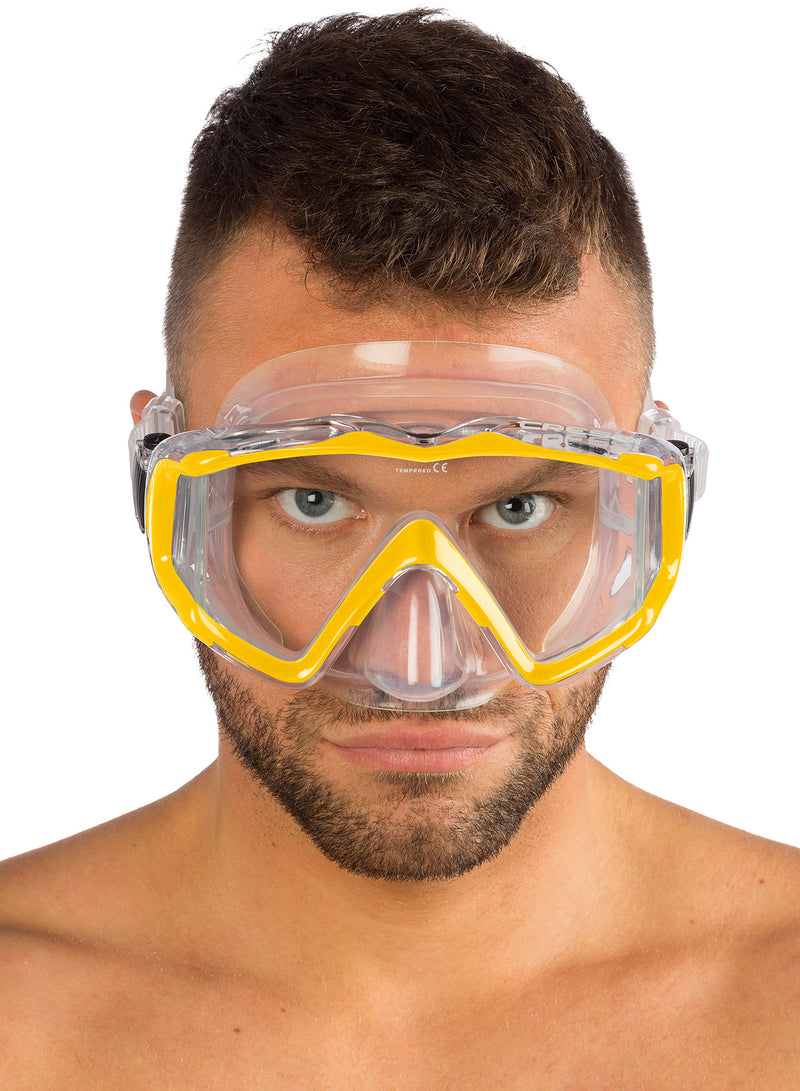 Cressi Large Wide View Mask for Scuba Diving & Snorkeling | Pano 3: designed in Italy