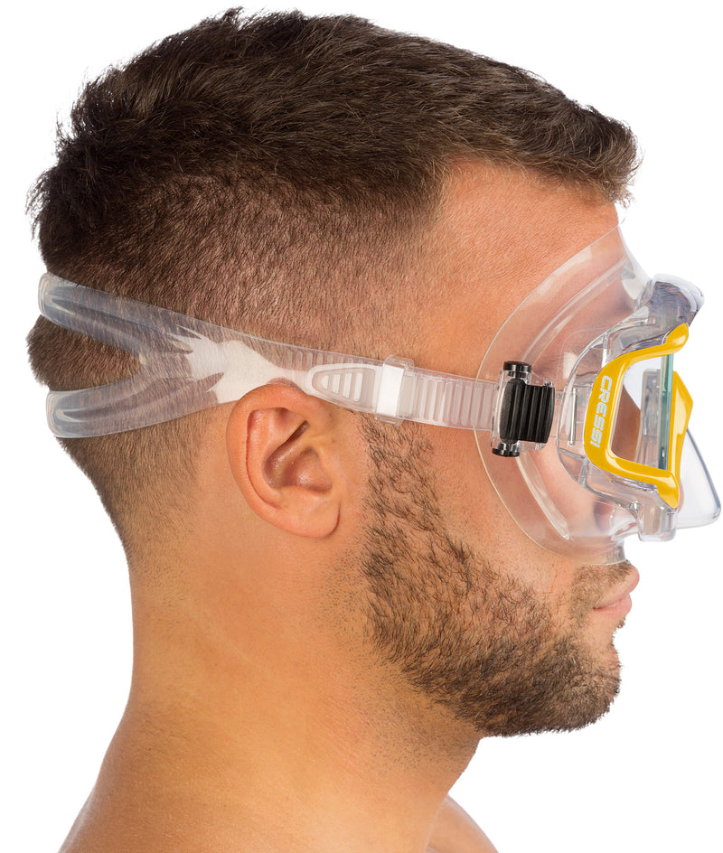 Cressi Large Wide View Mask for Scuba Diving & Snorkeling | Pano 3: designed in Italy