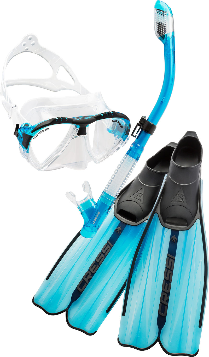 Adult High-End Scuba Snorkeling Gear | Rondinella & Matrix & Tao Dry made by Cressi