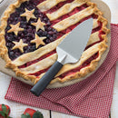 Rada Cutlery Serrated Server Pie Cutter Stainless Steel Resin - 9-1/4 Inches, Black Handle