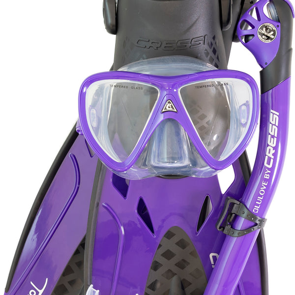HINATAA Juego De Esnórquel Para Adultos, Gafas De Buceo Sin Marco, 180