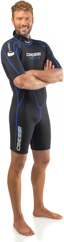 Cressi Shorty Men's Wetsuit for Water Activities - Tortuga 2.5mm Premium Neoprene