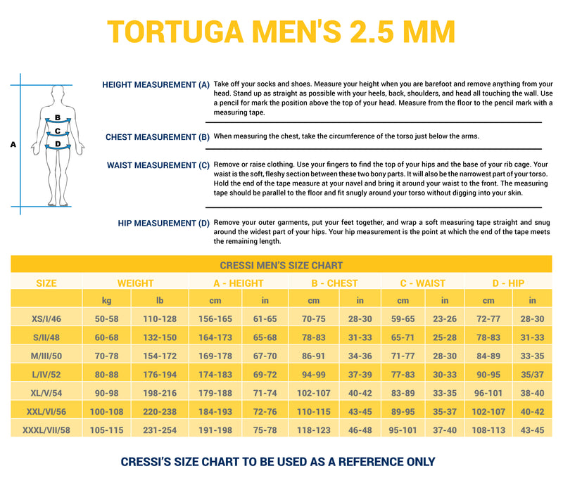 Cressi Shorty Men's Wetsuit for Water Activities - Tortuga 2.5mm Premium Neoprene