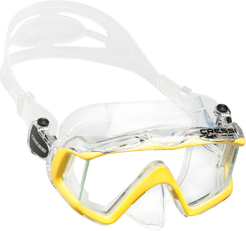 Cressi Large Wide View Mask for Scuba Diving & Snorkeling | Pano 3: designed in Italy