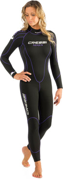 Cressi Full Diving Snorkeling Men's Wetsuit 2.5mm in Premium High Stretch Neoprene - Maya
