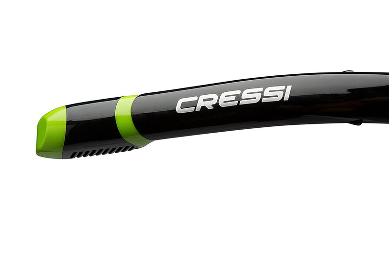 Cressi Dry Snorkel for Scuba Diving and Snorkeling Snorkel Tube with Dry Top Splash Guard