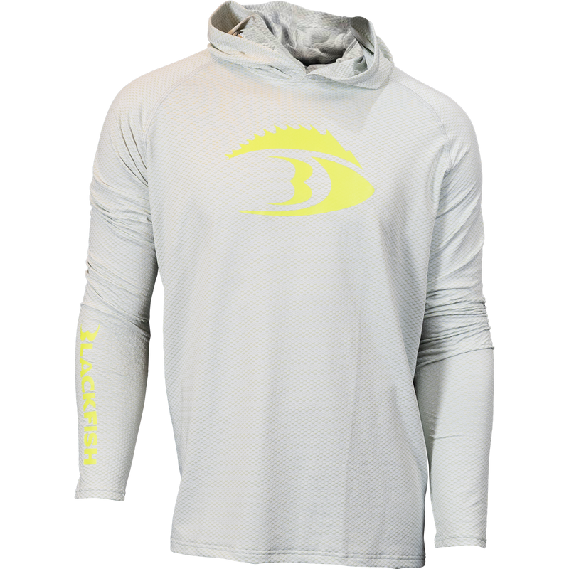 BLACKFISH CoolTech UPF Angler Sun Hoodie, Fin Logo