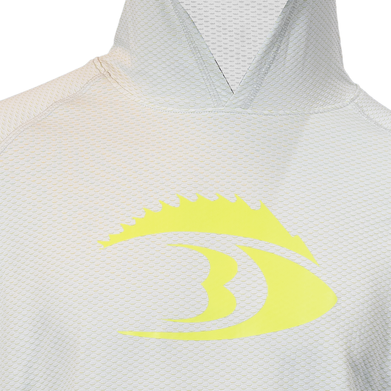BLACKFISH CoolTech UPF Angler Sun Hoodie, Fin Logo