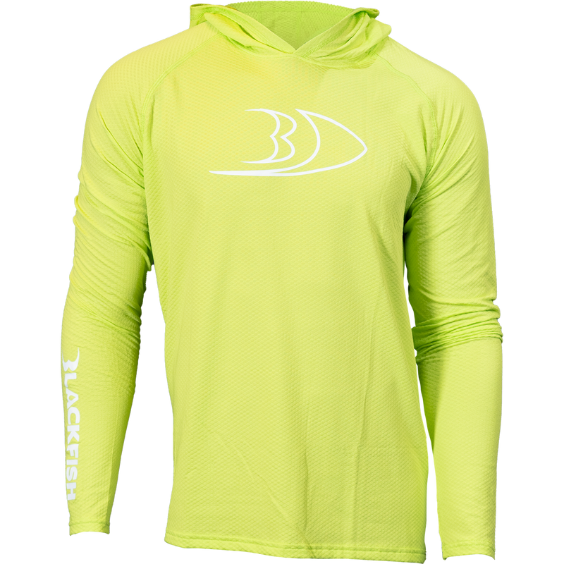 BLACKFISH CoolTech UPF Angler Sun Hoodie, Profile Logo