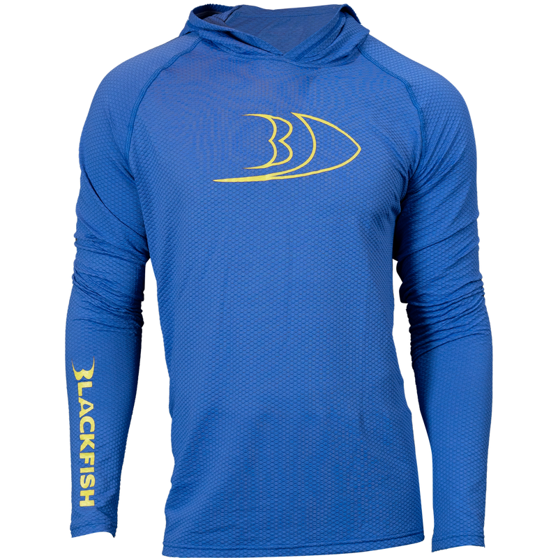 BLACKFISH CoolTech UPF Angler Sun Hoodie, Profile Logo