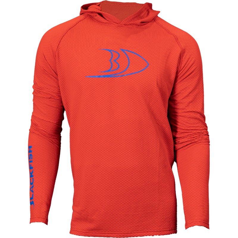 BLACKFISH CoolTech UPF Angler Sun Hoodie, Profile Logo