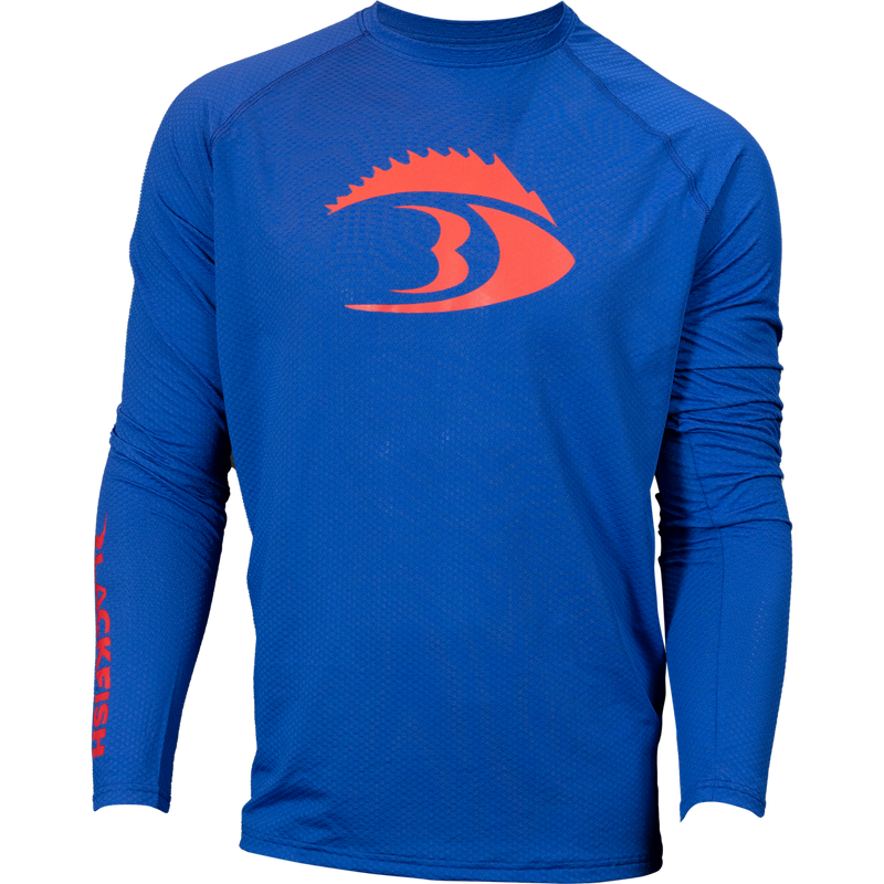 BLACKFISH CoolTech UPF Angler Long Sleeve Shirt - Fin Logo