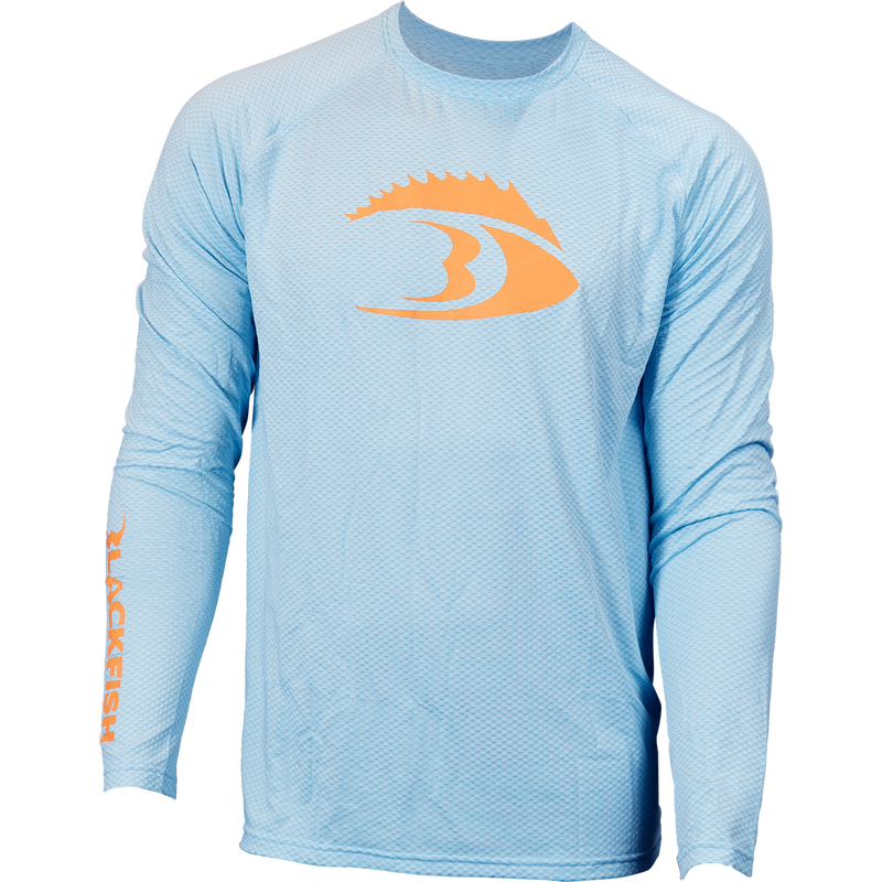 BLACKFISH CoolTech UPF Angler Long Sleeve Shirt - Fin Logo