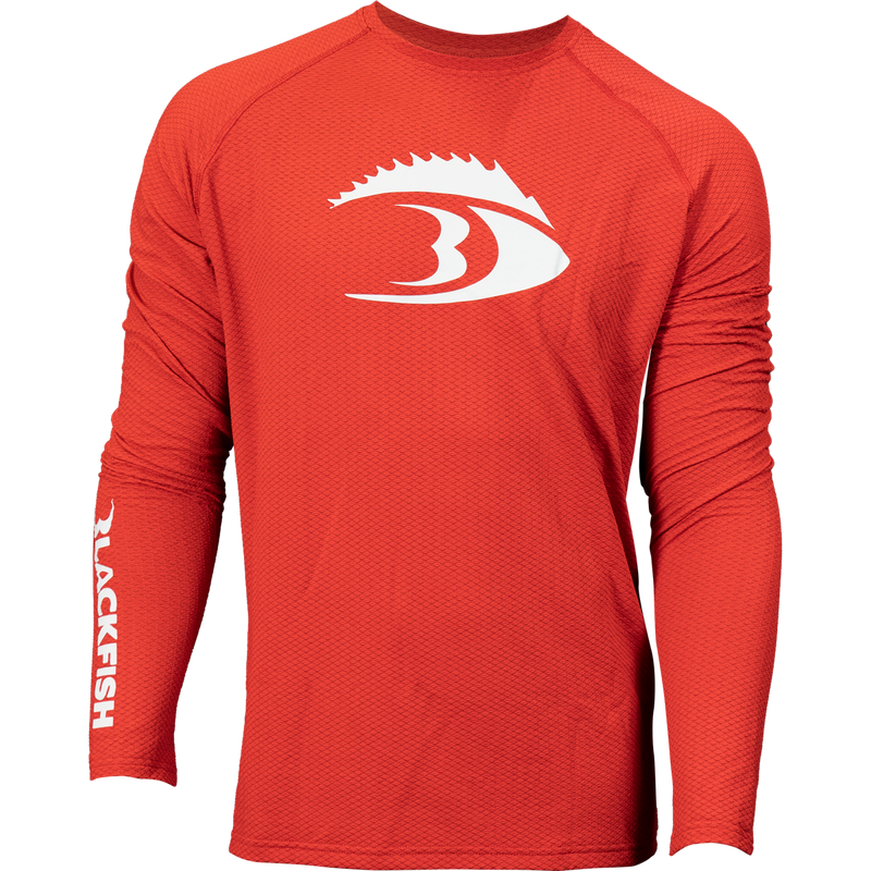 BLACKFISH CoolTech UPF Angler Long Sleeve Shirt - Fin Logo