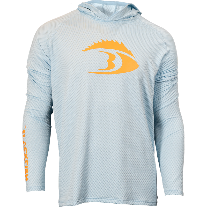 BLACKFISH CoolTech UPF Angler Sun Hoodie, Fin Logo