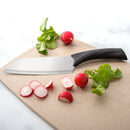 Rada Cutlery Anthem Series Cook's Knife Stainless Steel Blade with Ergonomic Black Resin Handle - 12 Inches